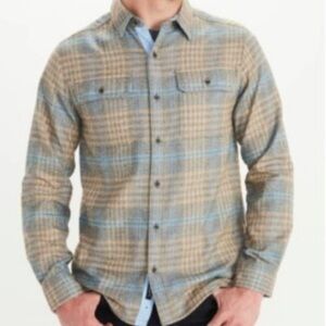 NWT MARMOT jasper Midweight Flannel plaid button down shirt size XL
